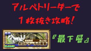 『サモンズボード』　ホロドゥールの魔窟『最下層』　一枚抜き攻略！