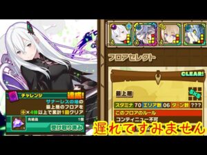 【サモンズボード】サナーレスの塔　最上層　アシスト編成ミッション